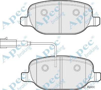 APEC BRAKING pad1791 -  Комплект тормозных колодок, дисковый тормоз
